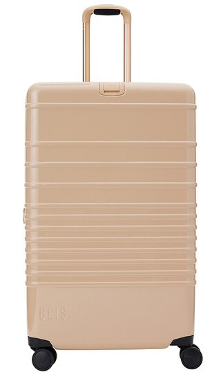 The Glossy Large Check-In Roller in Beige | Revolve Clothing (Global)