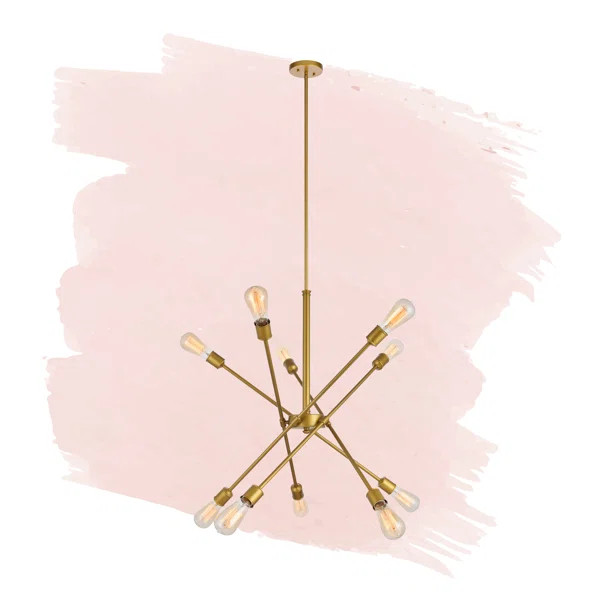 Waycross 10 - Light Unique Modern Linear Chandelier | Wayfair North America