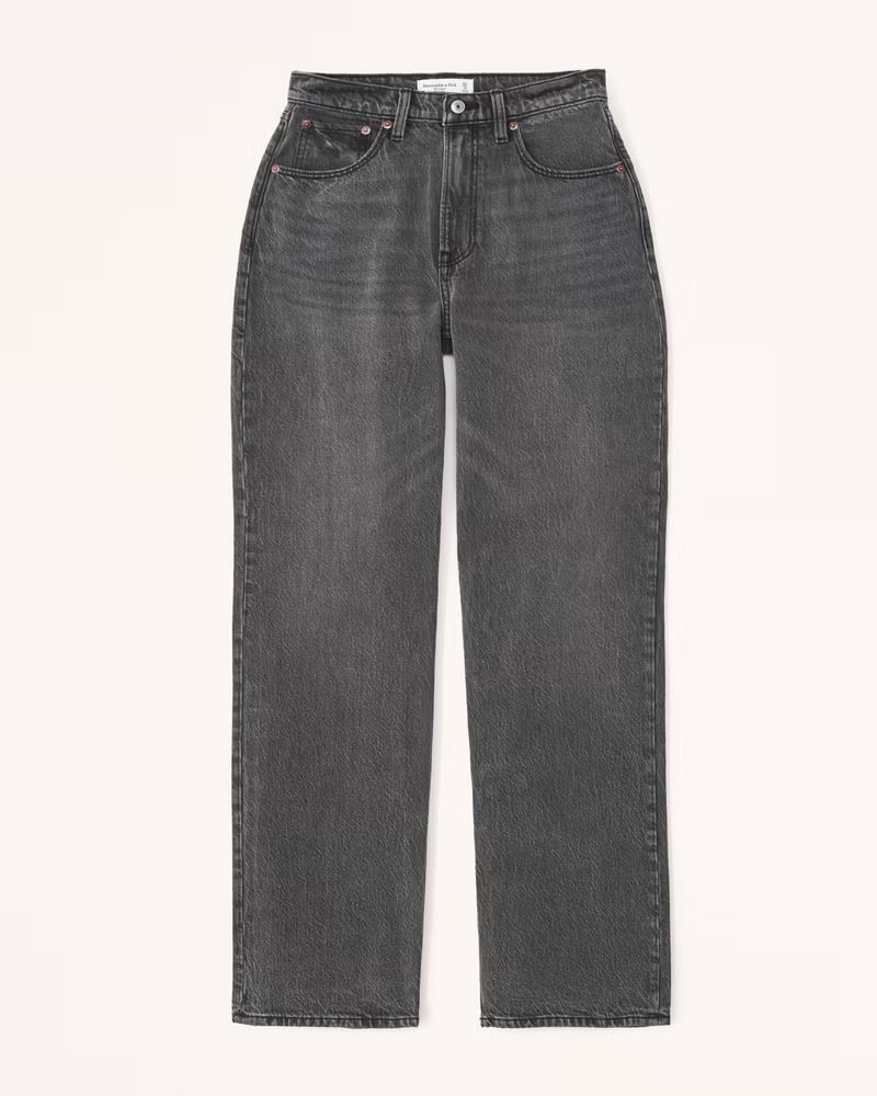 Curve Love High Rise Loose Jean | Abercrombie & Fitch (UK)