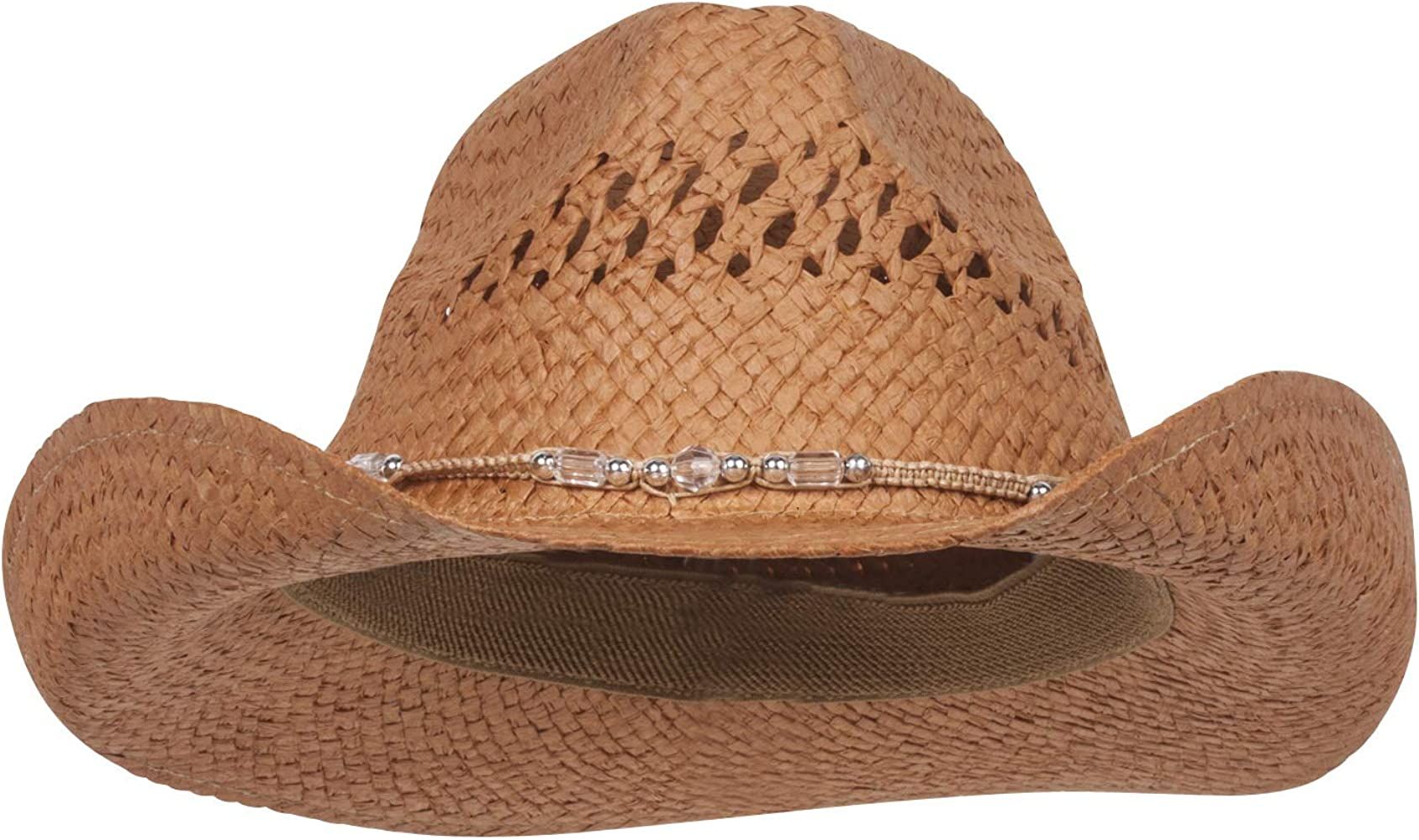 MG Womens Straw Outback Toyo Cowboy Hat | Amazon (US)