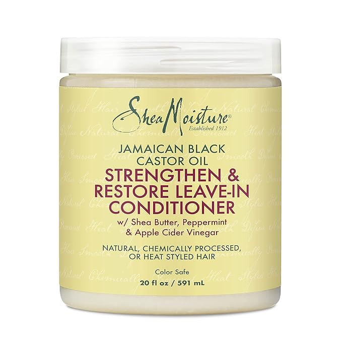 SheaMoisture Leave In Conditioner Conditioner For Hair Jamaican Black Castor Oil To Soften and De... | Amazon (US)