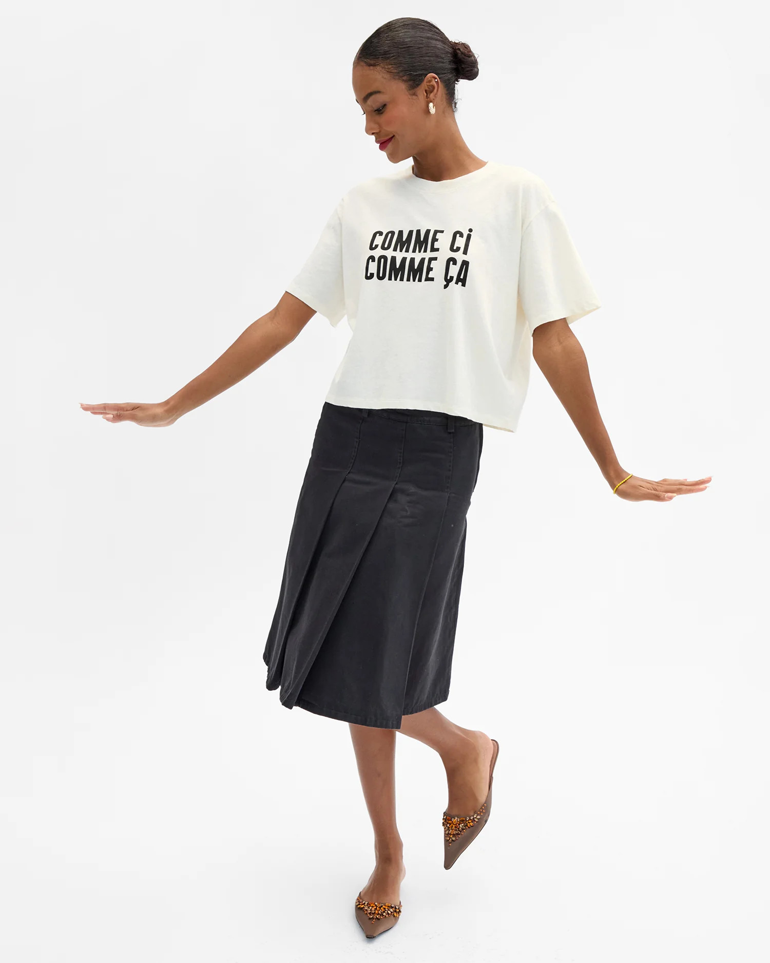 Le Carr\u00e9 Tee | Clare V.