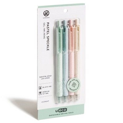 U-Brands 4ct Gel Ink Pens - Pastel Speckle | Target