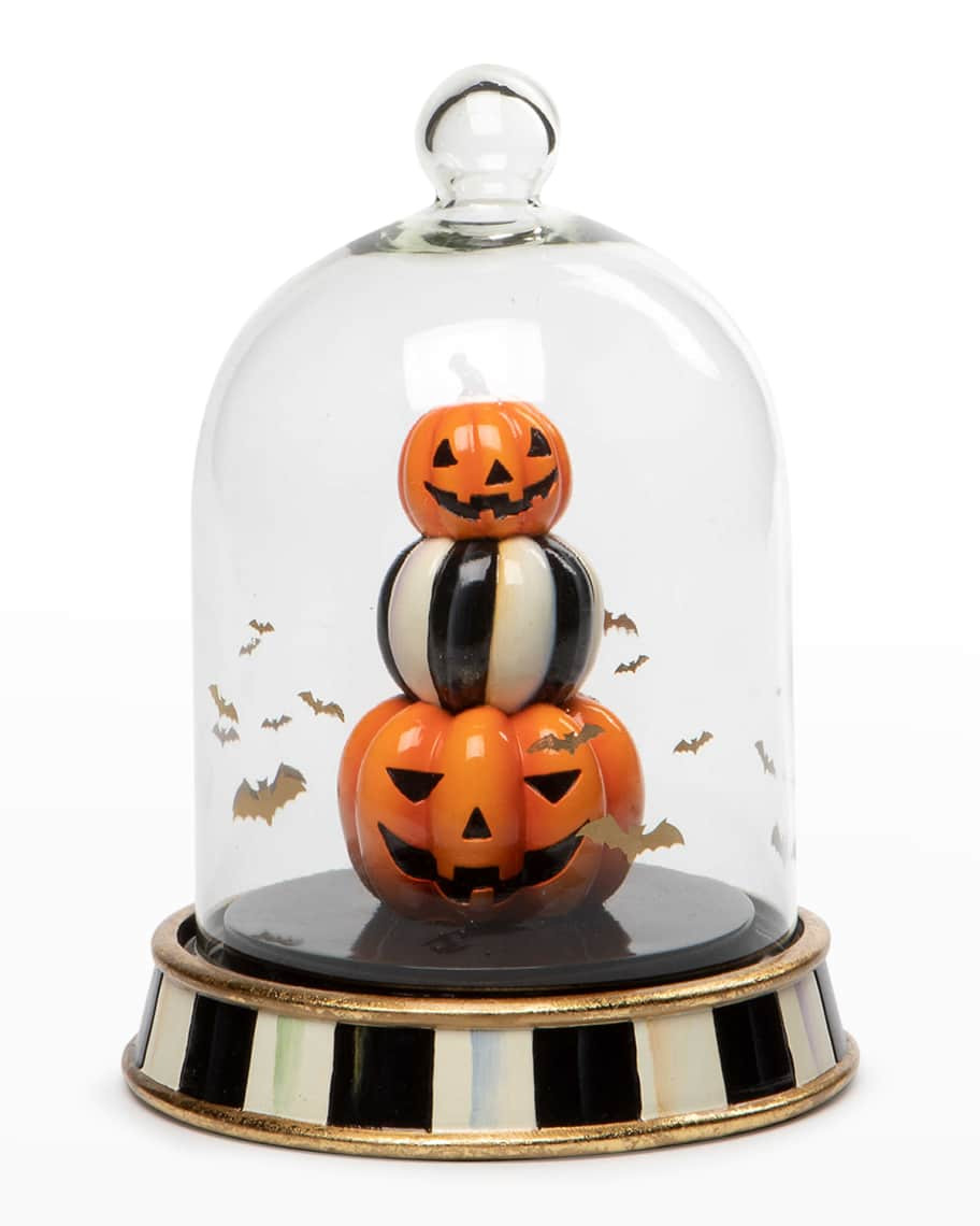 MacKenzie-Childs Halloween Stacked Pumpkin Cloche | Neiman Marcus