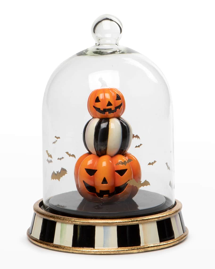 MacKenzie-Childs Halloween Stacked Pumpkin Cloche | Neiman Marcus