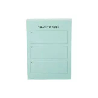 Post-it 3"x4" Today's Top 3 Planner Light Turquoise | Target