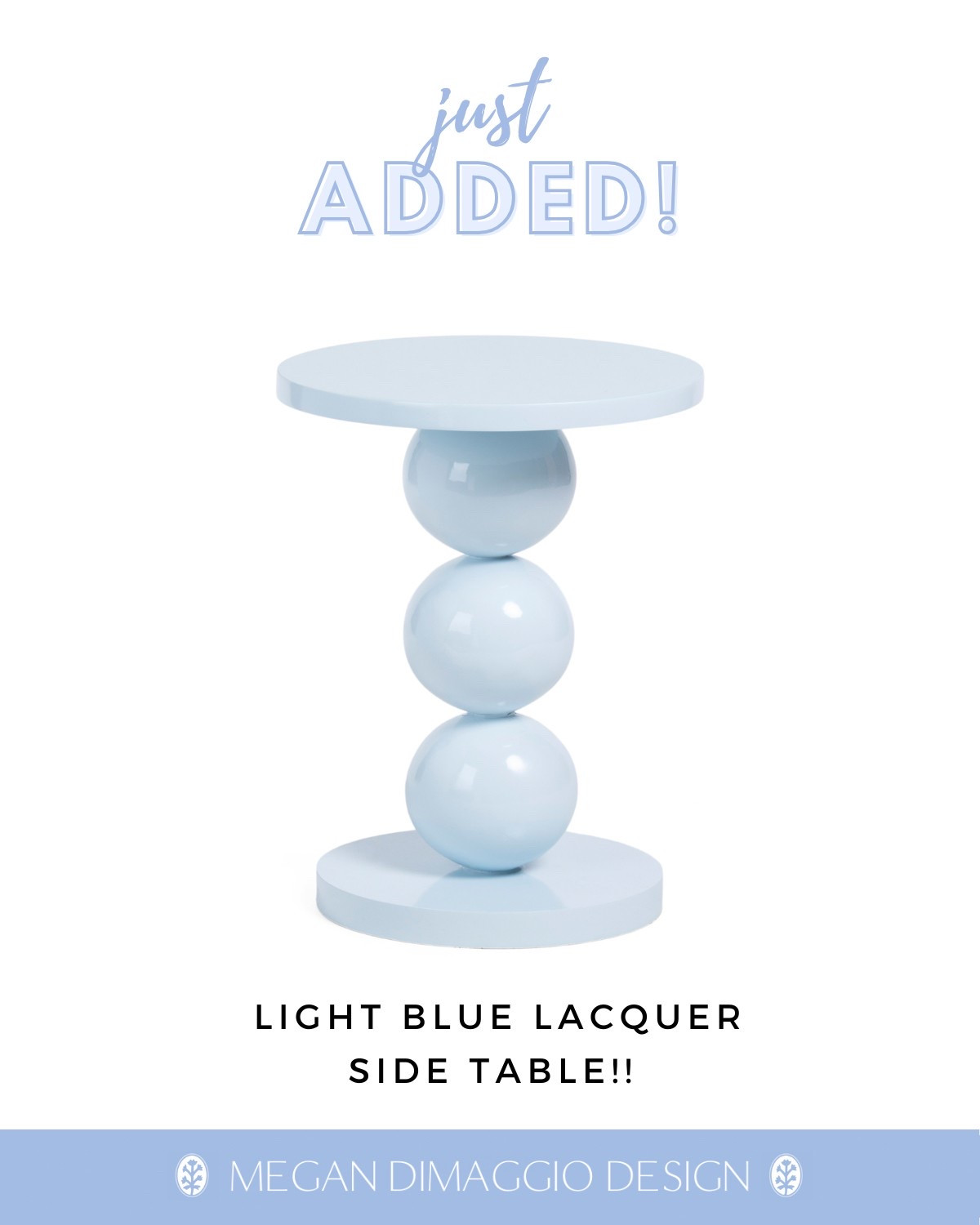 Looove the contemporary vibes of this pretty light blue lacquer side table that was just added!! Would pair perfectly with any white chair or sofa!! And the price is too good!! 🙌🏻

#LTKHome #LTKSaleAlert