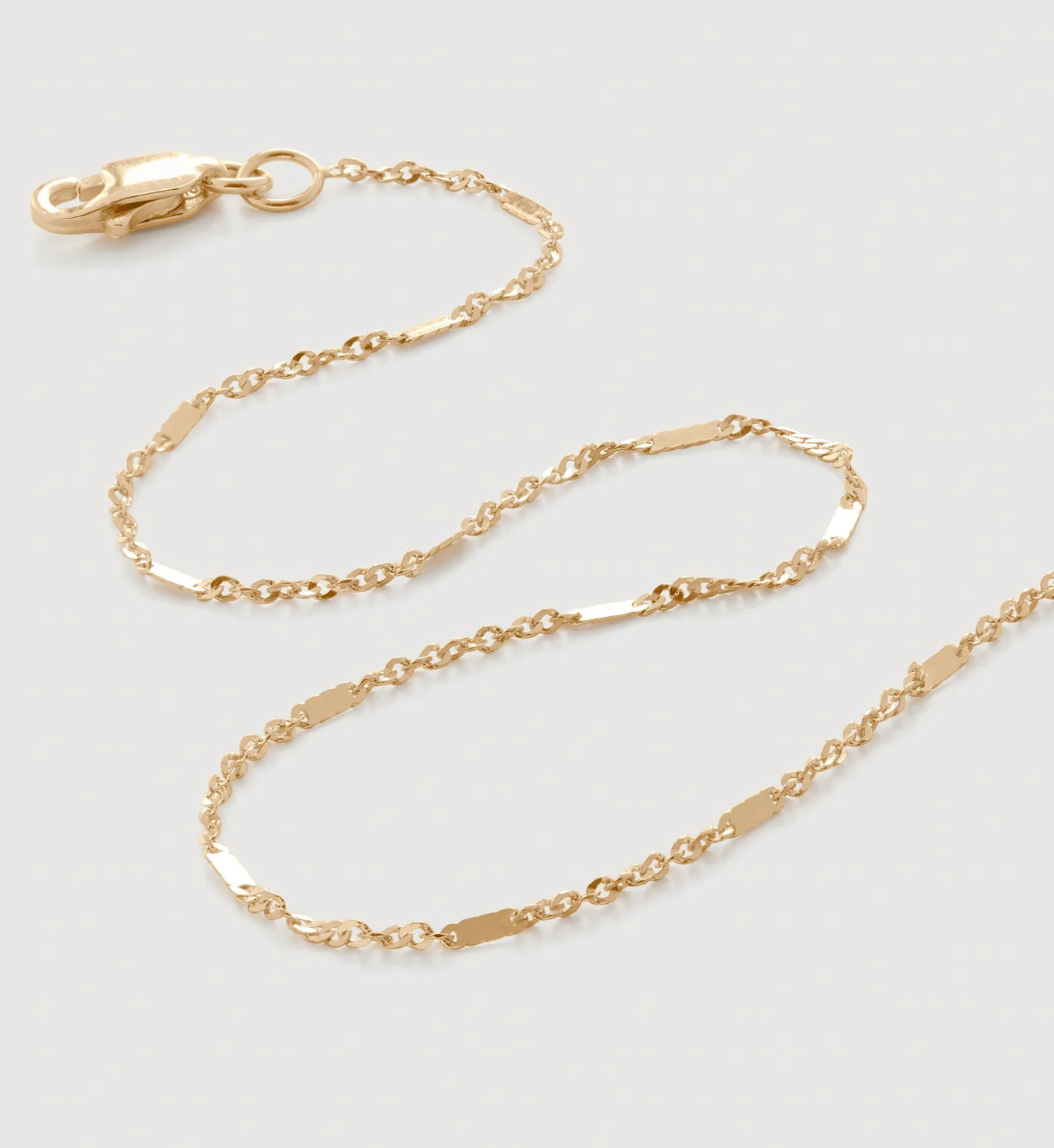 Shimmer Chain Necklace 46cm/18' | Monica Vinader (Global)