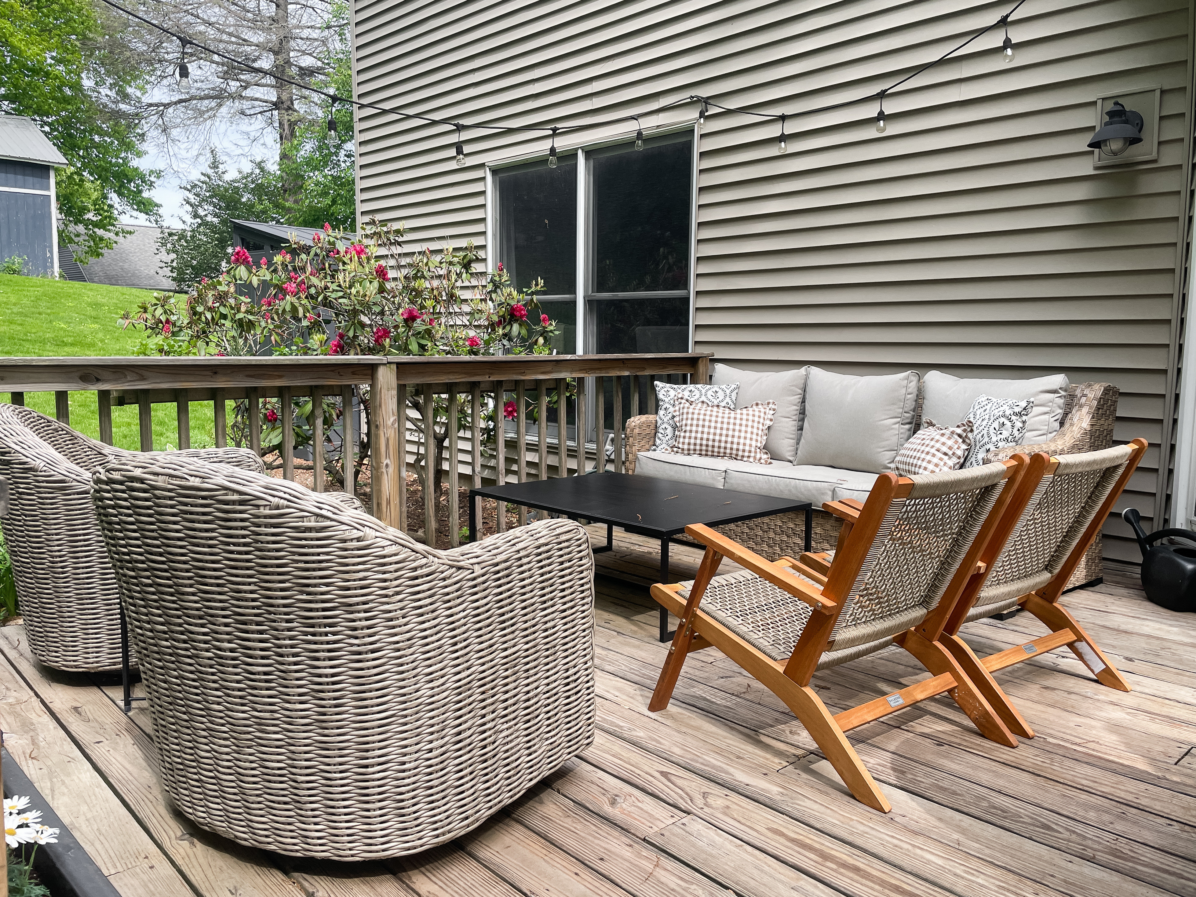 Dreaming of spring and putting our outdoor furniture out again.  

Walmart outdoor sofa.  Outdoor swivel chairs.  Outdoor modern coffee table.  Deck furniture.  

#LTKSpringSale #LTKSeasonal #LTKHome
