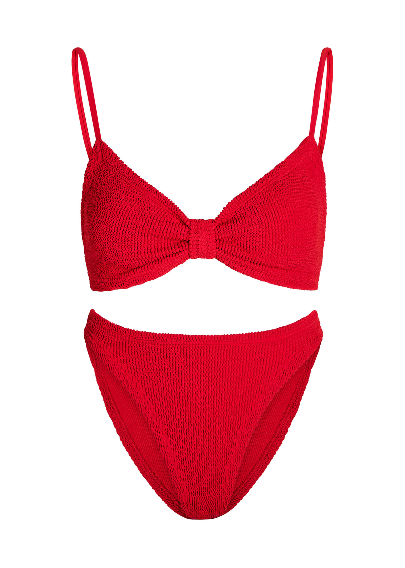 B ALICIA KNOT STRAPPY BIKINI_63851_REDD | Harvey Nichols