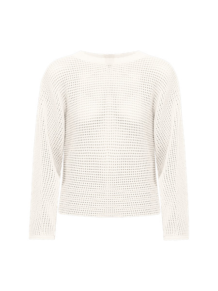 Weekend Collection Open Stitch Scalloped Sweater | Ann Taylor