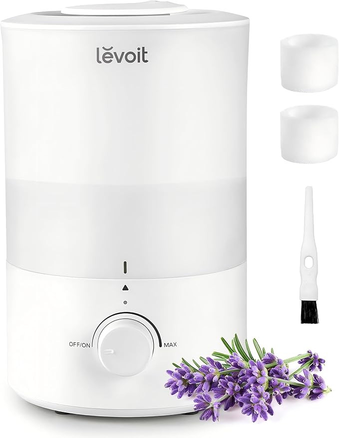 LEVOIT - Humidifiers for Bedroom - Quiet (3L Water Tank) - Cool Mist/Top Fill/Essential Oil Diffu... | Amazon (US)