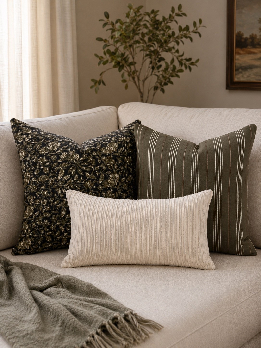 Moody Green Pillow Pairing You’ll Love 🌿🤍

These rich olive and botanical pillows prove that neutral decor doesn’t have to be boring. Layered with a soft ivory lumbar, this timeless combination adds warmth, texture, and a designer-inspired look that’s perfect for transitioning your home from summer into fall.

Follow @farmtotablecreations on Instagram for more cozy home finds, affordable decor inspiration, and designer-inspired styling ideas.

#LTKHome #LTKStyle #HomeDecor #PillowStyling #ThrowPillows #NeutralHome #OliveGreenDecor #CozyLivingRoom #DesignerInspired #FallHomeDecor #LivingRoomInspo #HomeFinds #FarmToTableCreations

#LTKHome #LTKSaleAlert
