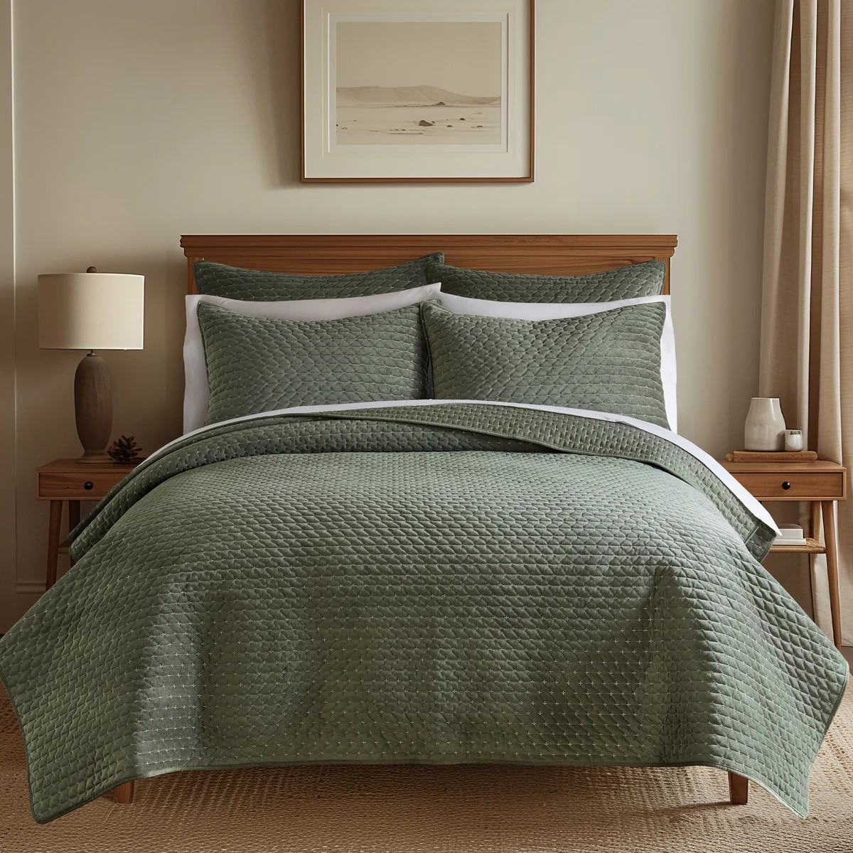 Velvet Stitch Quilt Set | Levtex Home