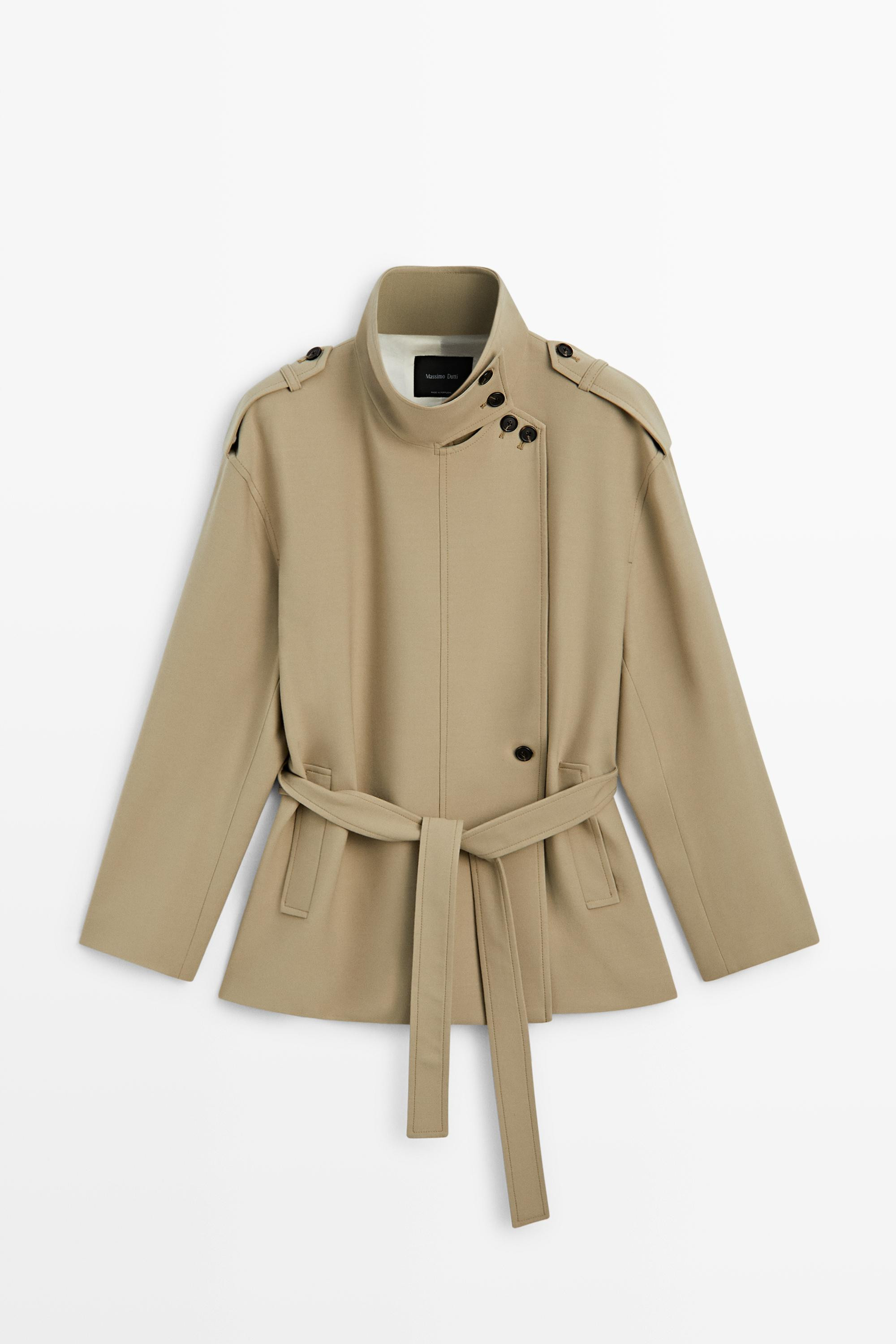 Mid-length belted trench coat | Massimo Dutti US