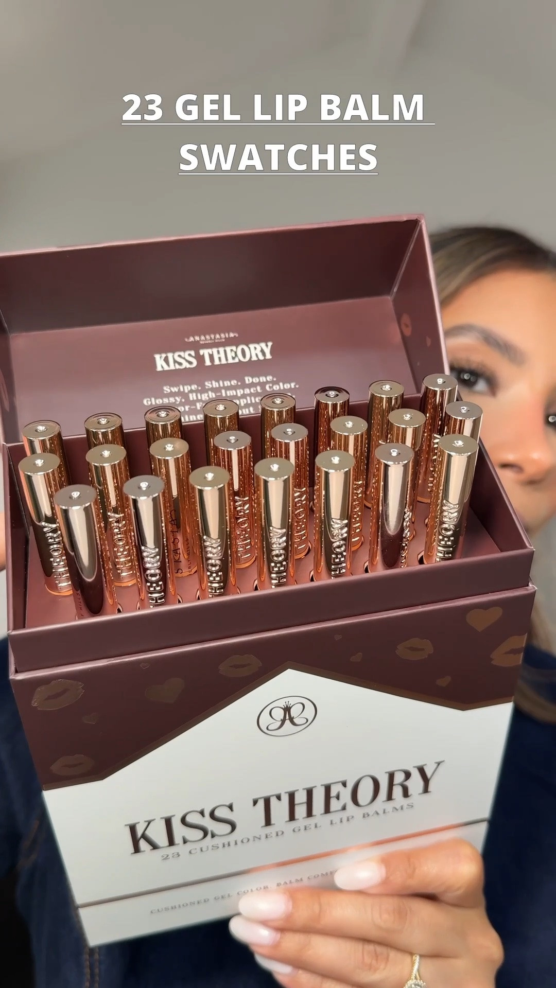 New Anastasia Beverly Hills Kiss Theory lip balms 😍 swatched all 23 shades. Formula is very hydrating and feels very comfortable and soft on the lips

#LTKBeauty
