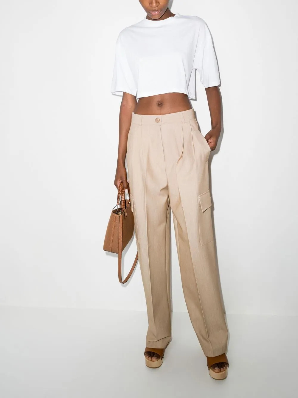 Frankie Shop Maesa wide-leg Cargo Pants - Farfetch | Farfetch Global