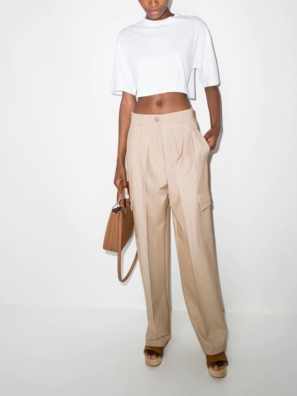 Frankie Shop Maesa wide-leg Cargo Pants - Farfetch | Farfetch Global