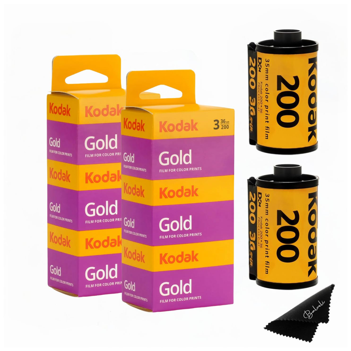 Kodak Gold 200 35mm Film Bundle, 6 Rolls (2x3 Pack), 36 Exposures Each, for 35mm Film Camera Incl... | Amazon (US)