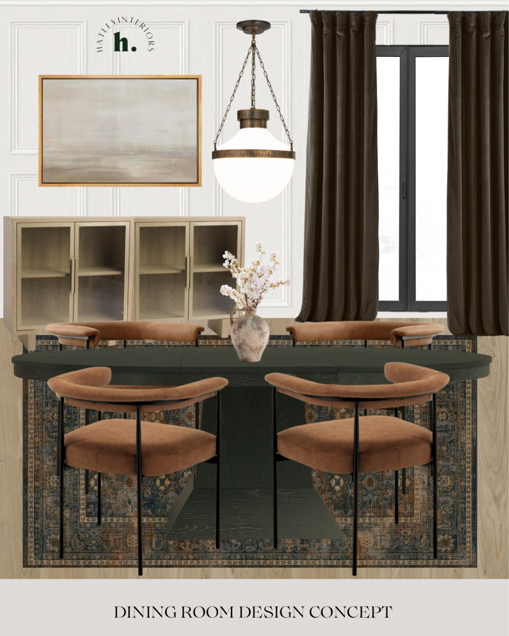 happy #moodboard monday !! 🤎

dining room mood board, dining room inspo, dining room decor, black oval dining table, black pedestal dining table, black extendable dining table, leather dining chairs, curved back dining chairs, amazon home, affordable home decor, dining room rug, brown curtains, dark curtains, light oak wood cabinet, dining room sideboard, dining room cabinet, dining room lighting, dining room pendant 

#LTKfindsunder100 #LTKsalealert #LTKhome