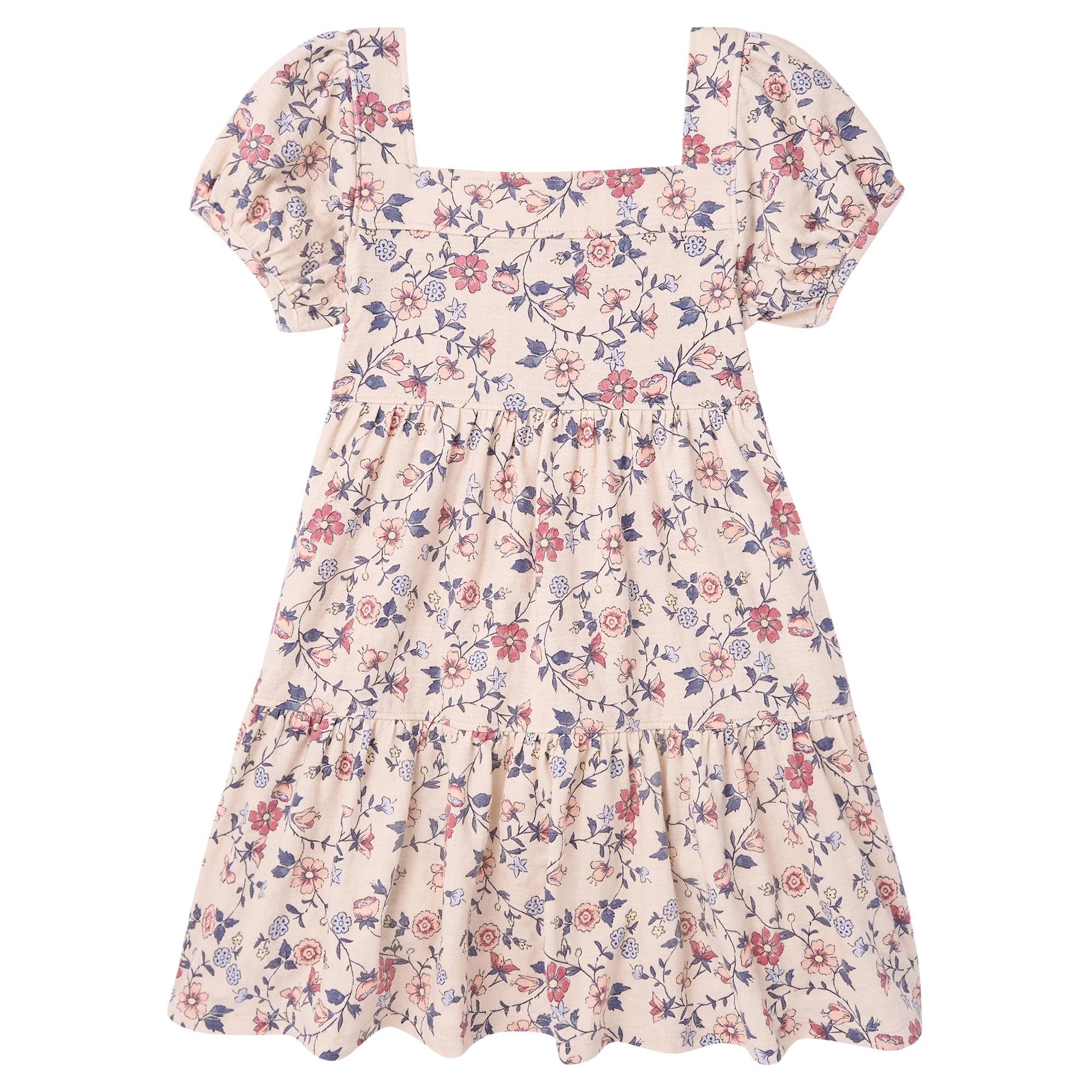 Modern Moments by Gerber Toddler Girl Tiered Dress, Sizes 12 Months - 5T | Walmart (US)