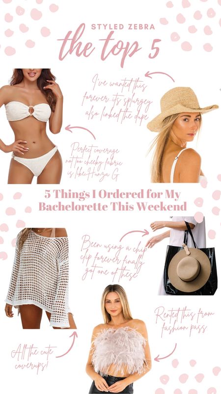 What I’ve ordered for my bachelorette!! 😍 ordered a few more things but I’ll share pieces this weekend when we are in Cancun 
