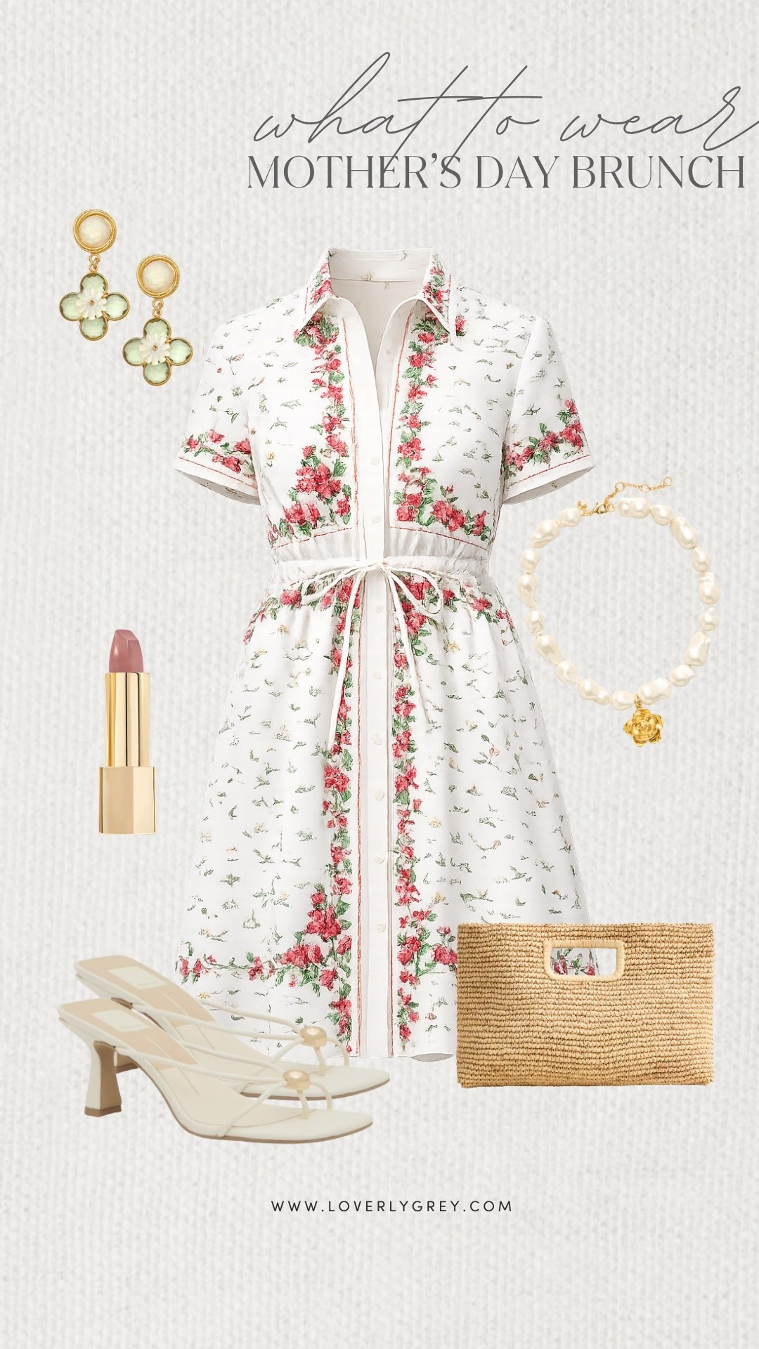 Loverly Grey, what to wear for Mother’s Day brunch! This floral dress is such a beautiful option for celebrating! Pair it with pearl jewelry, a woven clutch, and neutral heels for a soft and classic look! Loverly Grey, what to wear, Mother’s Day brunch

#LTKMothersDay #LTKmomlife #LTKootd