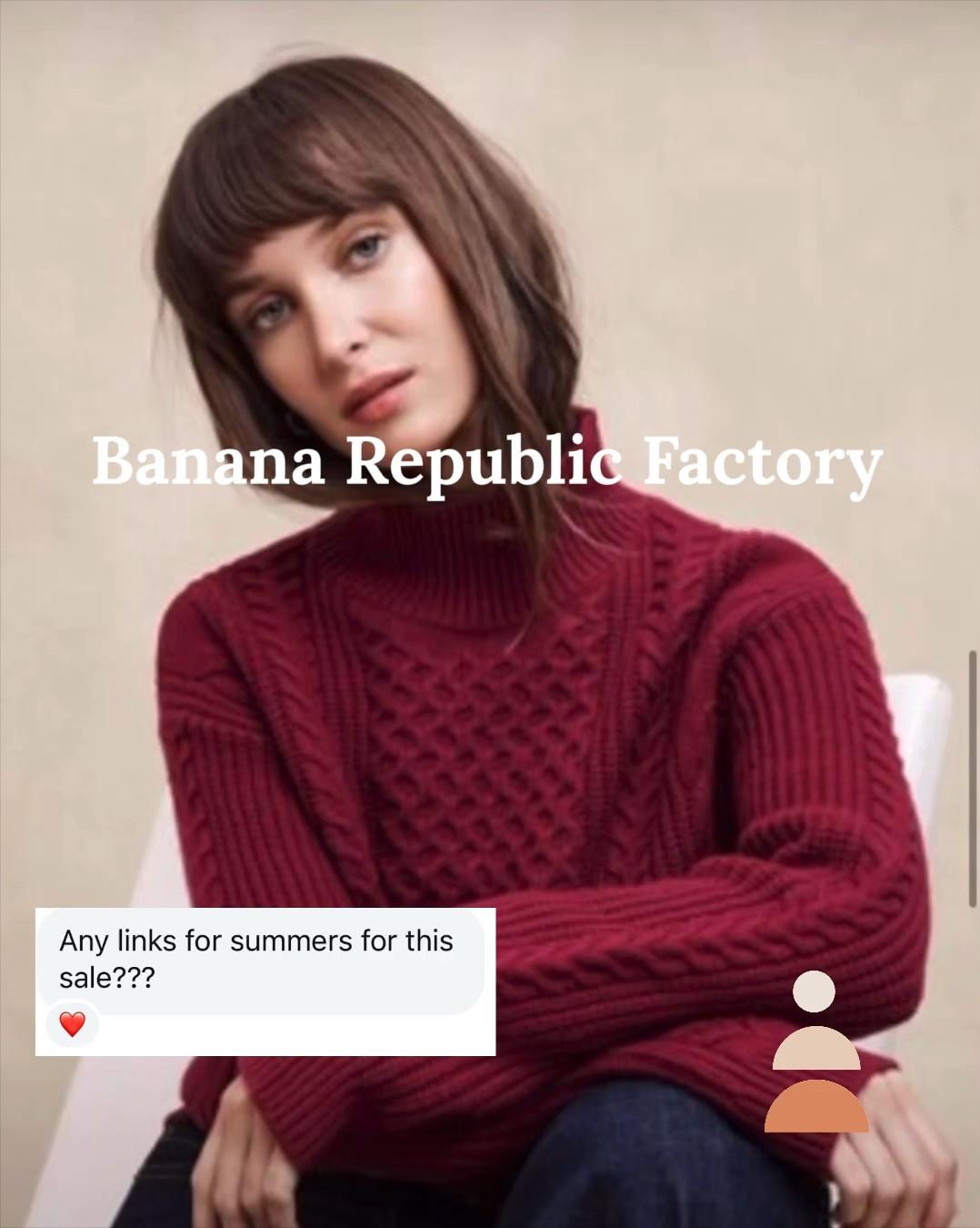 If I were a Summer here’s what I’d get from the Banana Republic Factory Sale! This could def work for winters as well. 

I love leaning into the moodier shades of summer in the cold months, and this is a way to nail that cozy cool girl vibe  

#createdcolorful

#LTKSeasonal