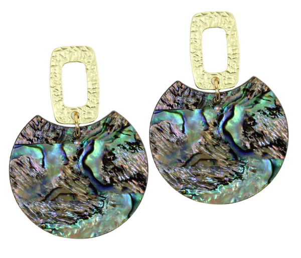 The Leighton Earring - Abalone | Bourbon and Boweties