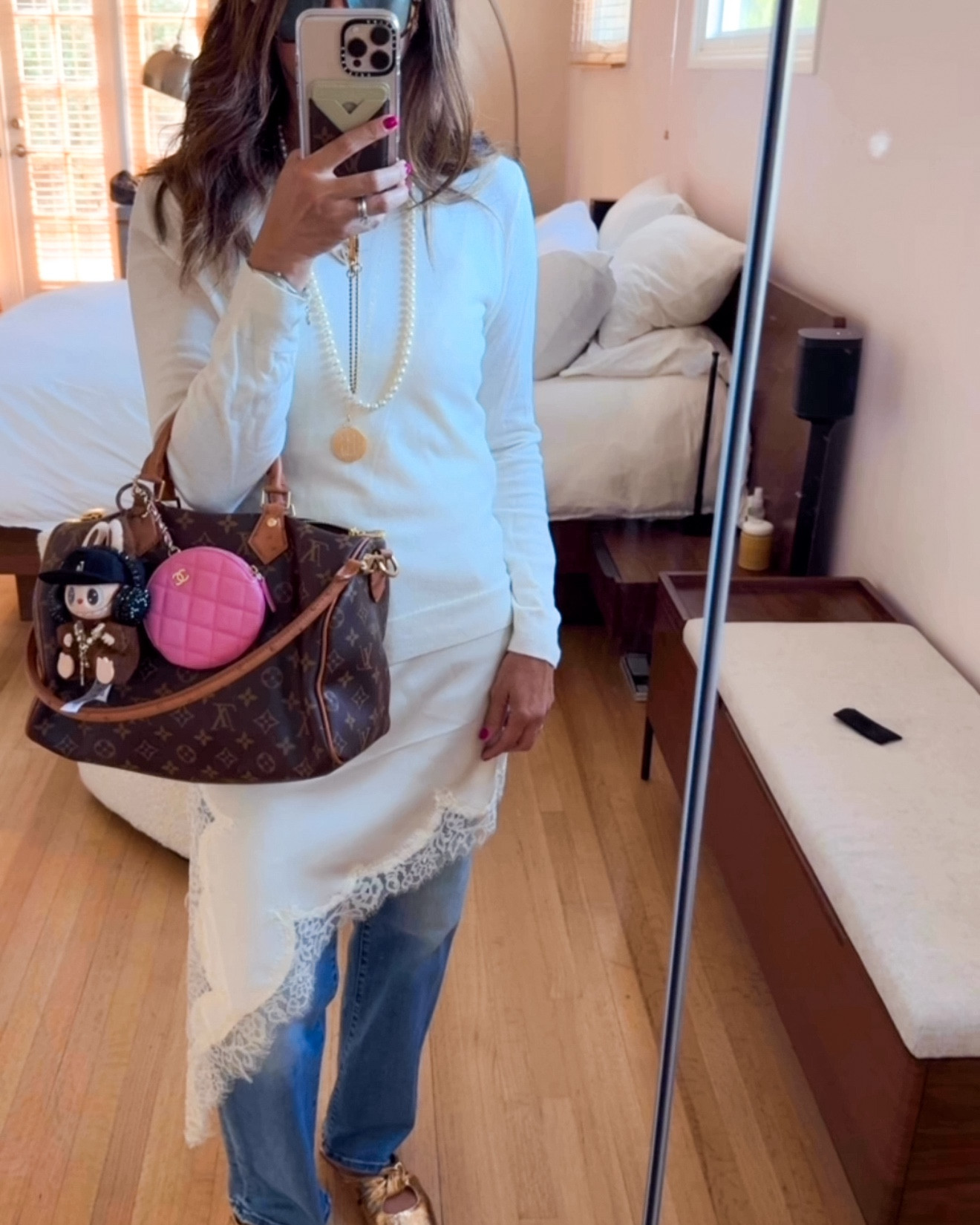 Fall outfit inspo 🍂✨ Even though it’s still a heatwave in LA 🥵, I’m pulling in some favorite staples + new finds. 🌿👜💕
Sweater (size S)
Lace camisole (size S)
Jeans (size 27)
Mules (size 6.5) 

#LTKItBag #LTKShoeCrush #LTKStyleTip