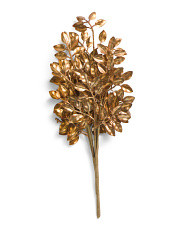 Metallic Ficus Leaf Branch | TJ Maxx