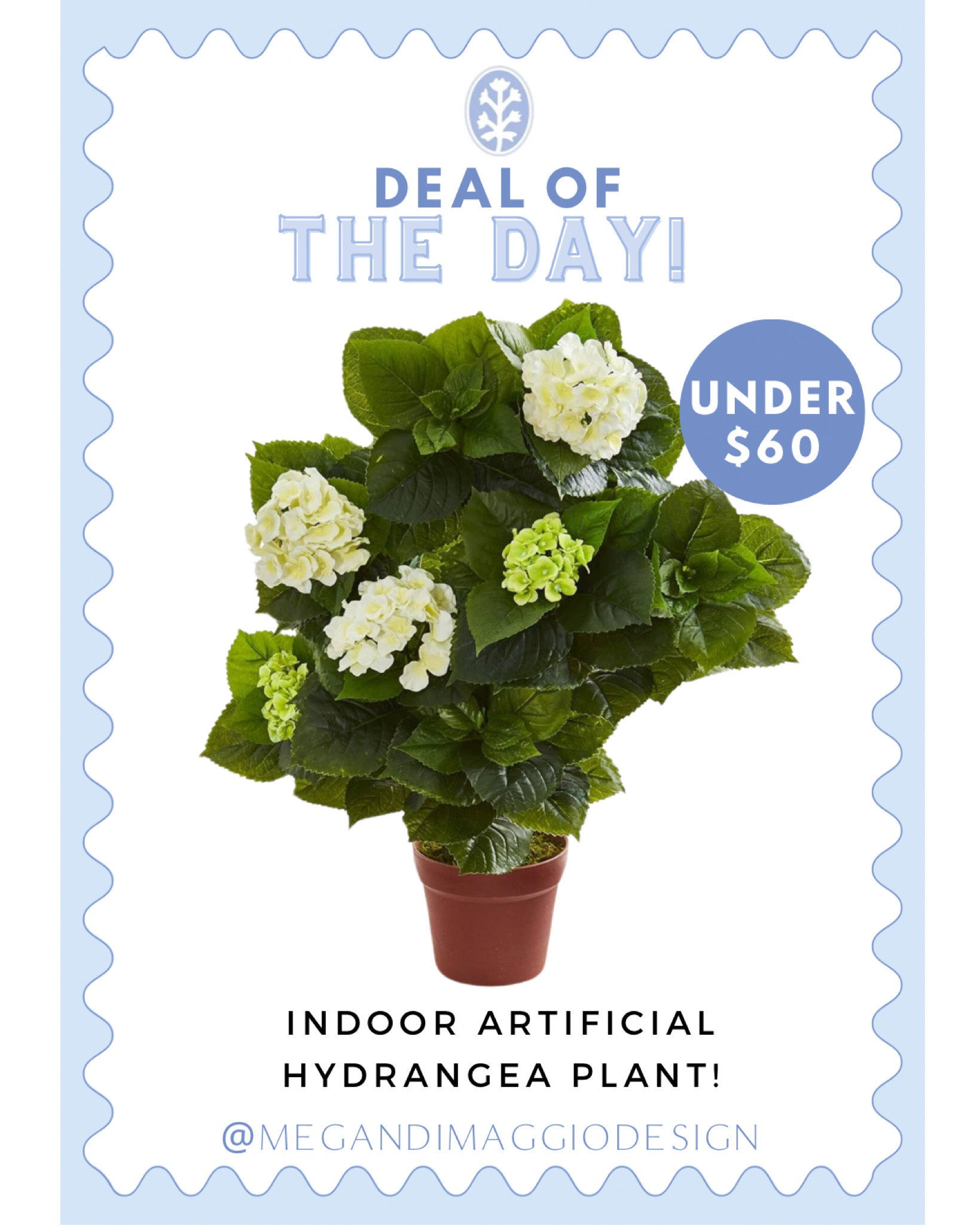 If you’re like me and tend to kill your indoor hydrangea plants after a few weeks 🙃 then this artificial plant is a great option!! On sale now for under $60!! 👏🏻👏🏻 Put inside your favorite blue & white planter or  wicker basket!!

#LTKSeasonal #LTKHome #LTKSaleAlert
