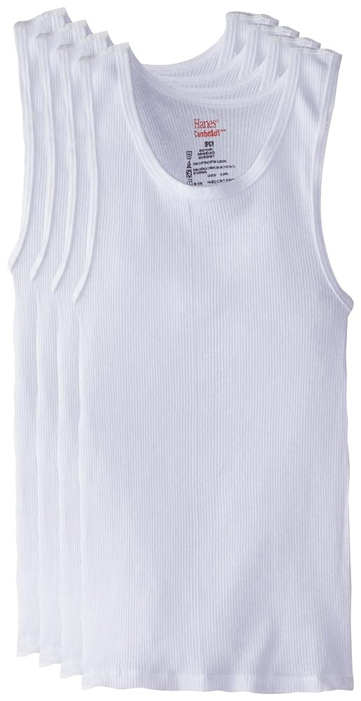 Hanes Boys' 5 Pack Ultimate Comfortsoft Tank | Amazon (US)