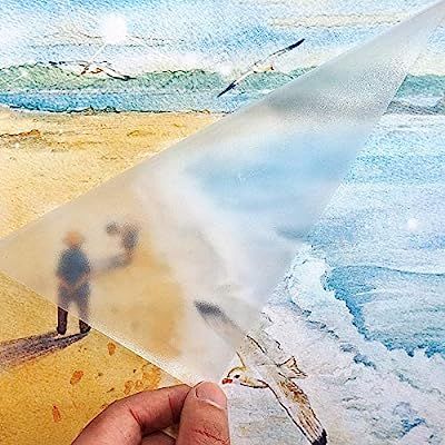 17.7inx10ft Clear Matte Adhesive Film Clear Protective Vinyl Book Covering Film for Crafts Transf... | Amazon (US)