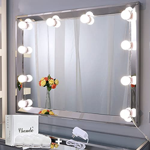 Chende LED Vanity Light for Mirror, Hollywood Style Makeup Lights with Dimmer and 12V Adapter, St... | Amazon (CA)