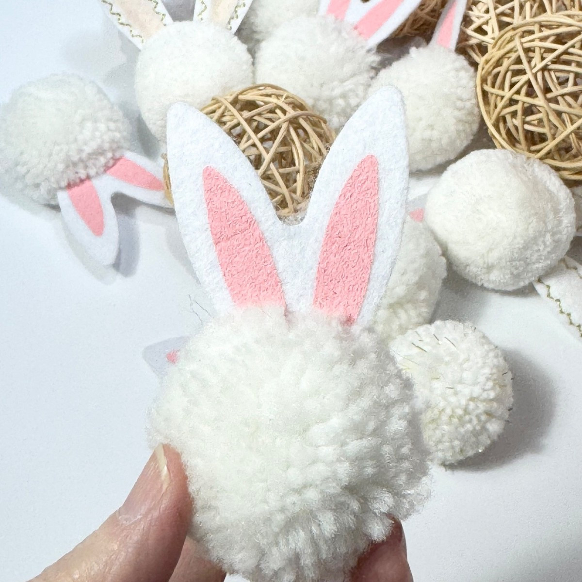 Opalhouse Bowl Filler Easter Bunny Rabbit Theme Pom Pom Wicker Plus Extras Rare | eBay US