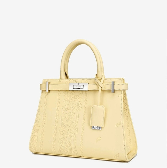 NDG PARIS 300MM Amarillo Paisley Embossed Women's Handbag New In box | Poshmark