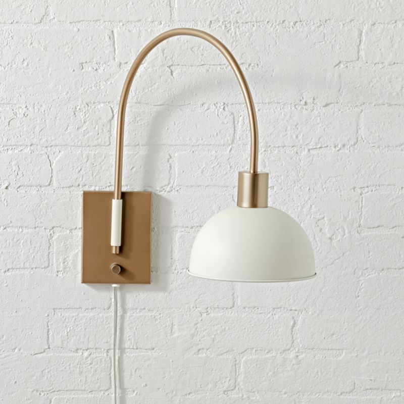 Single Wall Mounted Adjustable Light + Reviews | Crate and Barrel | Crate & Barrel