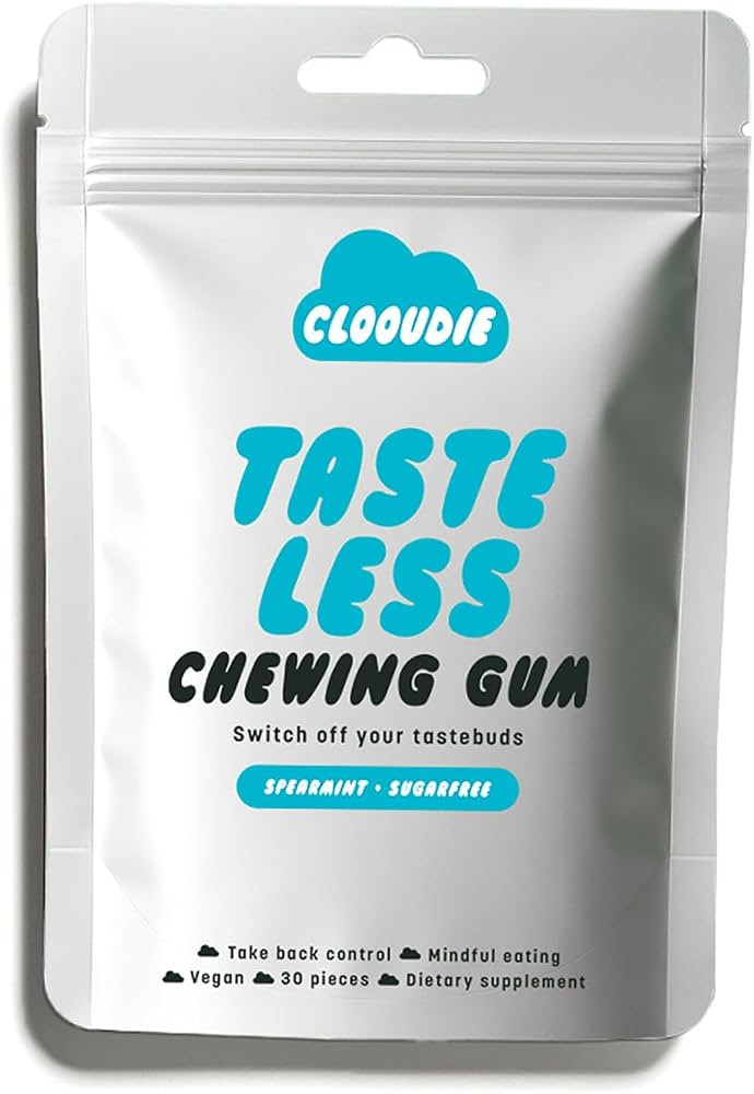 Clooudie Taste-less Chewing Gum - Spearmint Flavor - Vegan, Sugar Free Gum - Gluten Free, Peanut ... | Amazon (US)