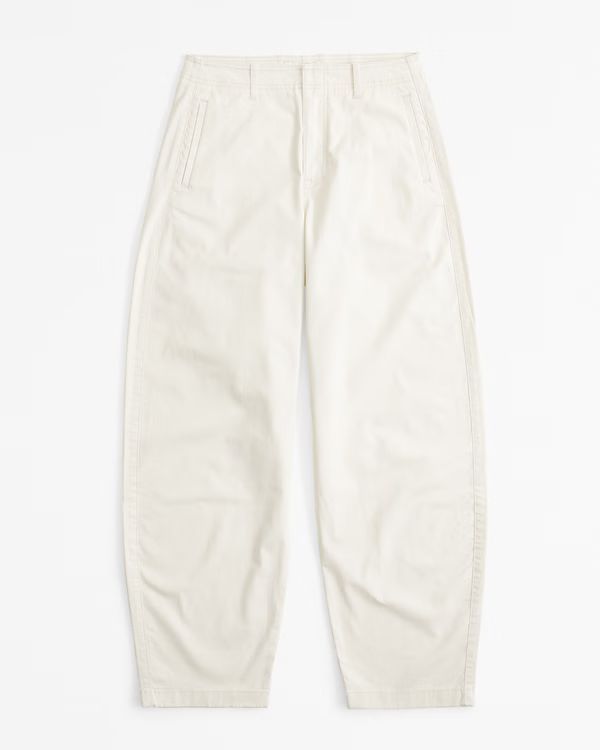 Mid Rise Barrel Pant | Abercrombie & Fitch (US)