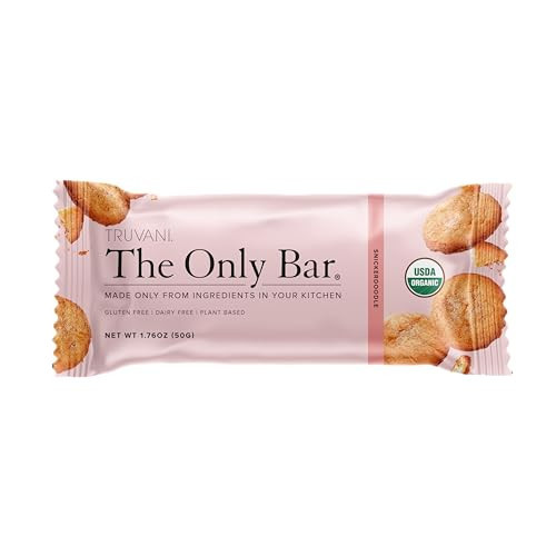 Truvani Plant Based Snack Bars | Snickerdoodle 1 Pack | 5g Protein | USDA Organic and Vegan | The Only Bar | Dairy, Soy, and Gluten Free | Individually Wrapped | Amazon (US)