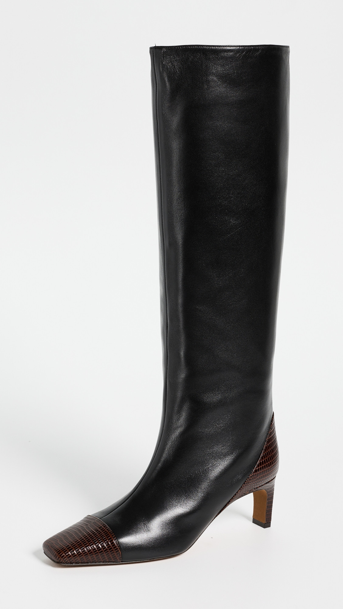 Ulla Johnson Carlyle Knee High Leather Boots Noir 36 | Shopbop