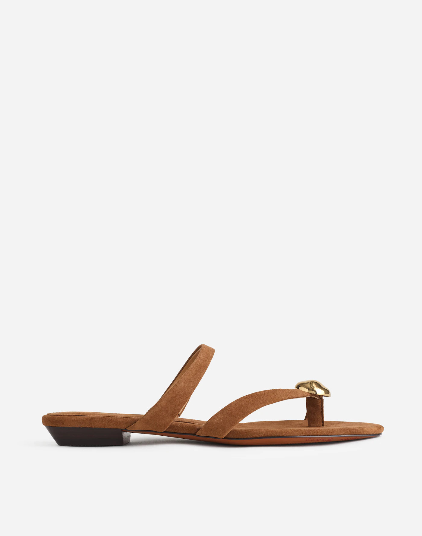 The Mila Organic Hardware Thong Slide Sandal | Madewell | Madewell