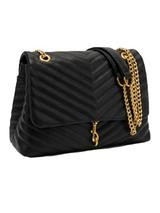 'Rebekah' Chevron Faux Leather Shoulder Flap Bag (3 Colors) | Goodnight Macaroon