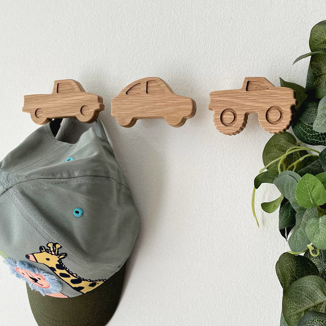 Vehicle Nursery Wall Hooks | Boys Nursery Decor, Car Wall Hooks, Vehicle Wall Hooks, Car Room Dec... | Etsy (Global)