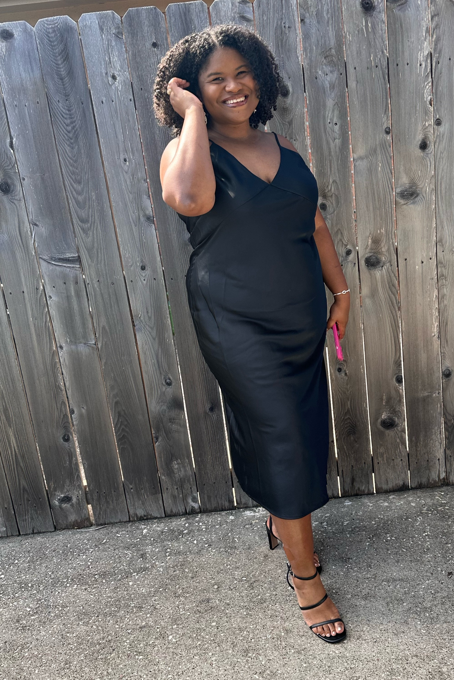 The perfect wedding guest dress for an all black affair wedding theme. This dress was  $25 at Target. I’m wearing a XL. 

#LTKwedding #LTKfindsunder50 #LTKplussize