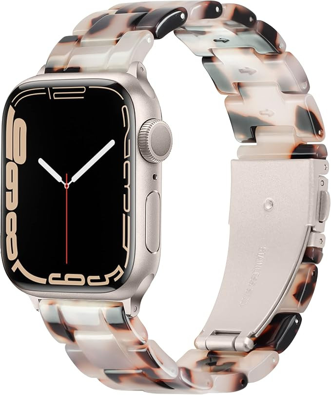 Vamyzji Compatible with Apple Watch Band 41mm 40mm 38mm or 49mm 45mm 44mm 42mm, Light Fashion Res... | Amazon (US)