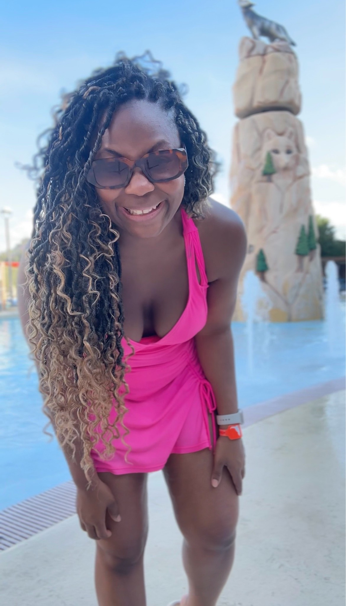 Pink swim dress💖🌊

#LTKTravel #LTKSwim #LTKootd