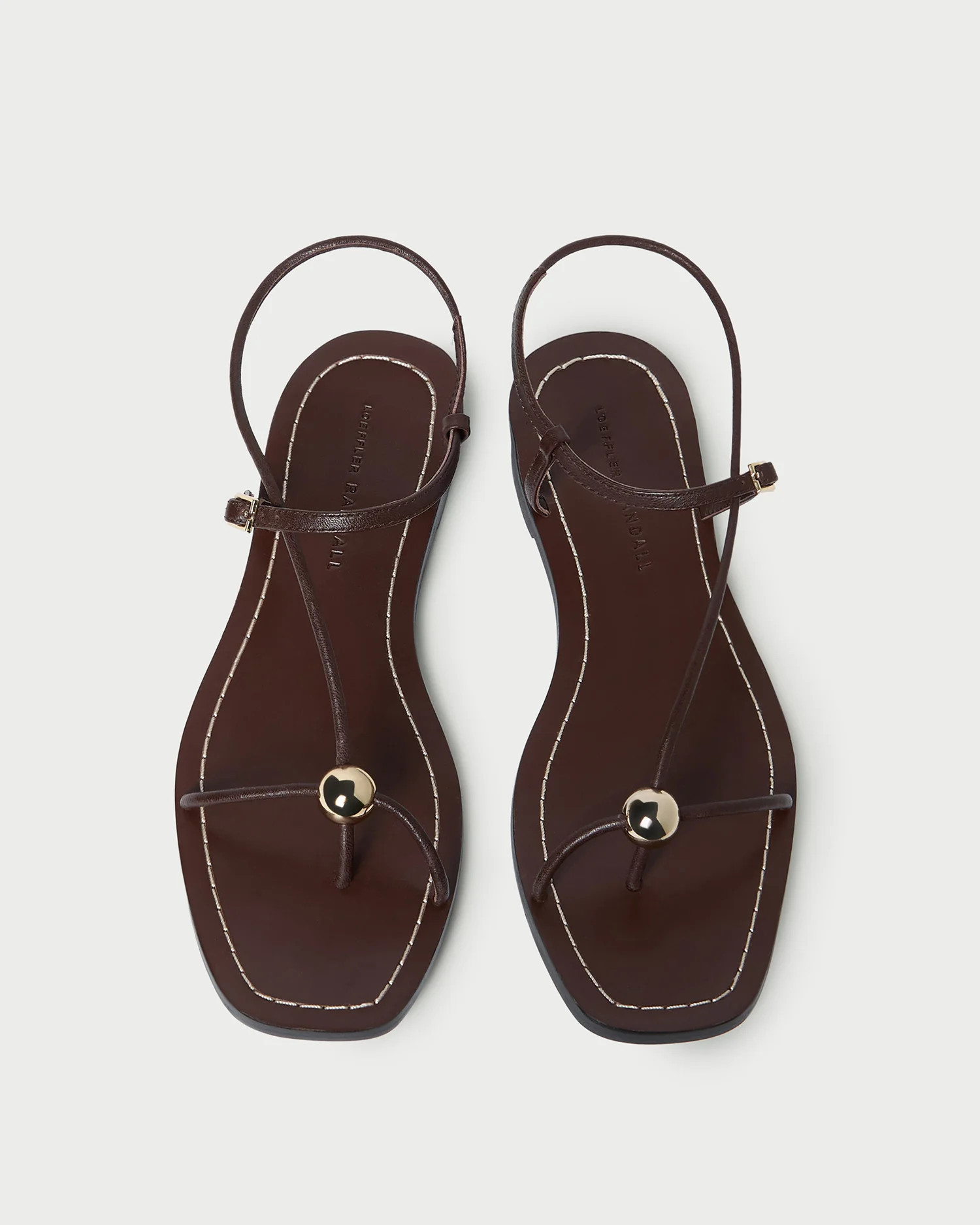 Lara Espresso Leather Sandal | Loeffler Randall