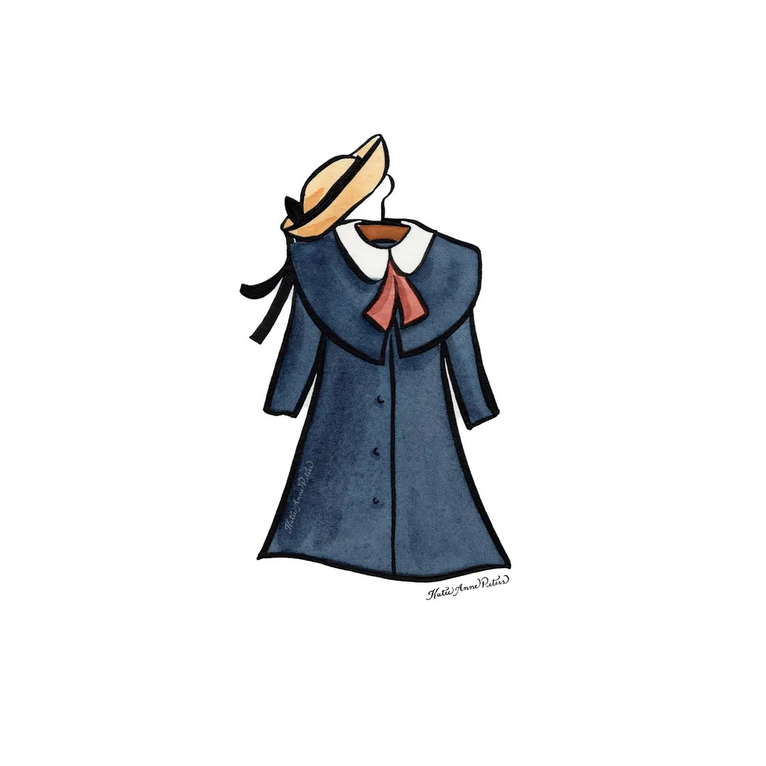 Madeline Print | 5x7 Watercolor Madeline Painting | Madeline Art | Madeline Hat | Madeline Costum... | Etsy (US)